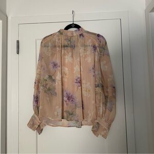 Karen Millen Floral Sheer Blouse